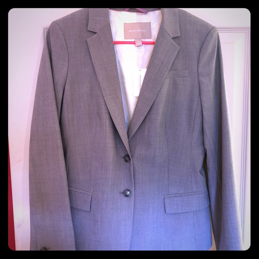 Banana Republic Heather grey blazer